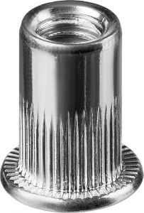 Резьбовые заклепки Nut-S М3, 1500 шт., стальные с насечками KRAFTOOL 311707-03 ― KRAFTOOL SHOP