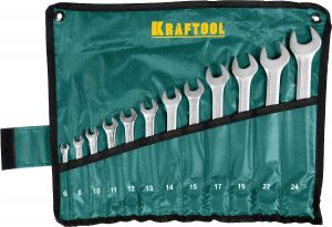 Набор ключей гаечных комбинированных хромированных KRAFTOOL "EXPERT" 27079-H12 ― KRAFTOOL SHOP