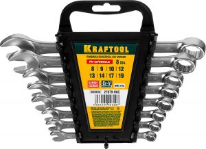 Набор ключей гаечных комбинированных хромированных KRAFTOOL "EXPERT" 27079-H8C ― KRAFTOOL SHOP