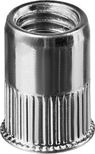 Резьбовые заклепки Nut-R М4, 1000 шт., стальные с насечками, уменьшенный бортик KRAFTOOL 311708-04 ― KRAFTOOL SHOP