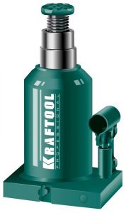 Гидравлический бутылочный домкрат двухштоковый KRAFTOOL DOUBLE RAM ― KRAFTOOL SHOP