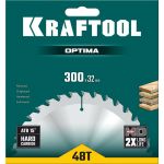 Диск пильный по дереву Optima 300 х 32 мм 48Т KRAFTOOL 36951-300-32