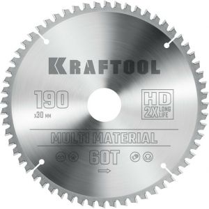 Диск пильный по алюминию Multi Material 190х30мм 60Т KRAFTOOL 36953-190-30 ― KRAFTOOL SHOP