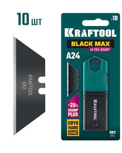KRAFTOOL BlackMax-A24, 10 шт, трапециевидные лезвия (09624-S10) ― KRAFTOOL SHOP