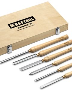 KRAFTOOL Grand-6 6 предм., набор токарных резцов по дереву (18368) ― KRAFTOOL SHOP