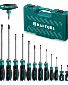 KRAFTOOL IMPACT 13 шт, сквозной стержень Cr-Mo, набор ударных отверток (25035) ― KRAFTOOL SHOP