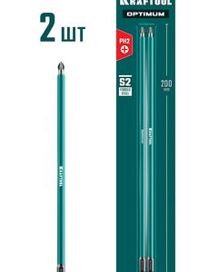 KRAFTOOL OPTIMUM PH 2, 200 мм, 2 шт, биты (26122-2-200-2) ― KRAFTOOL SHOP