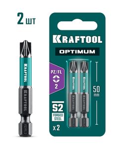 KRAFTOOL OPTIMUM PZ/FL 2, 50 мм, 2 шт, биты (261241-2-50-2) ― KRAFTOOL SHOP