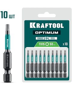 KRAFTOOL OPTIMUM TX 15, 50 мм, 10 шт, биты (26126-15-50-10) ― KRAFTOOL SHOP