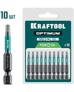 KRAFTOOL OPTIMUM TX 20, 50 мм, 10 шт, биты (26126-20-50-10) ― KRAFTOOL SHOP