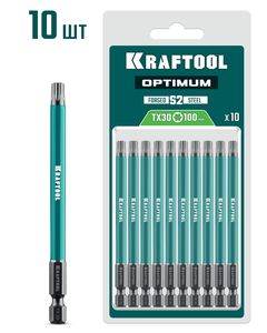 KRAFTOOL OPTIMUM TX 30, 100 мм, 10 шт, биты (26126-30-100-S10) ― KRAFTOOL SHOP