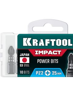 KRAFTOOL Impact PZ 2, 25 мм, 10 шт, ударные биты (26193-2-25-S10) ― KRAFTOOL SHOP