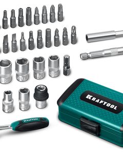 KRAFTOOL X-Drive 35, 35 предм., универсальный набор инструмента 1/4″ (27974) ― KRAFTOOL SHOP