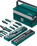 KRAFTOOL GRAND-99, 99 предм., (1/2″+1/4″), Универсальный набор инструмента (27978-H99)