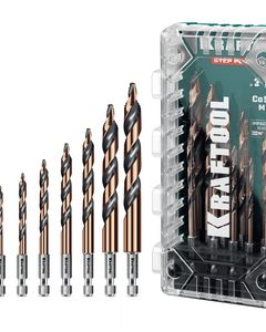 KRAFTOOL STEP POINT, 10 шт, набор сверл по металлу для винтовёртов и шуруповертов IMPACT READY (29653-H10) ― KRAFTOOL SHOP