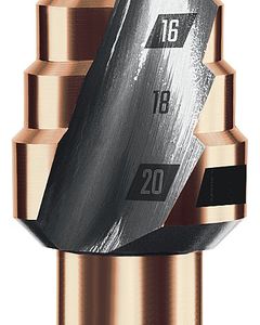KRAFTOOL COBALT 4-20мм, 9 ступеней, азотирование, винтовая спираль, сверло ступенчатое(29691-4-20-9) ― KRAFTOOL SHOP
