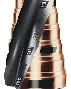 KRAFTOOL COBALT 6-30мм, 13 ступеней, азотирование, винтовая спираль, сверло ступенчатое(29691-6-30-13) ― KRAFTOOL SHOP