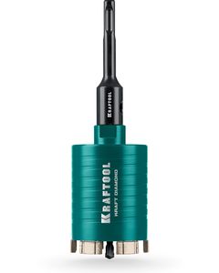 KRAFTOOL DIAMOND d 72 мм (сухое сверление с микроударом, глубина сверления 75 мм, лазерная сварка), Алмазная Коронка для подрозетников (29820-72) ― KRAFTOOL SHOP