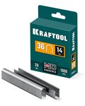 KRAFTOOL скобы тип 36 (L), 14 мм, калибр 20GA. 1000 шт (31636-14)