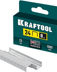 KRAFTOOL скобы тип 24, 8 мм, калибр 23GA. 1000 шт (31724-08) ― KRAFTOOL SHOP