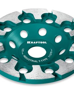KRAFTOOL T-Type d 125 мм, сегментная алмазная чашка, INDUSTRIAL (33446-125) ― KRAFTOOL SHOP