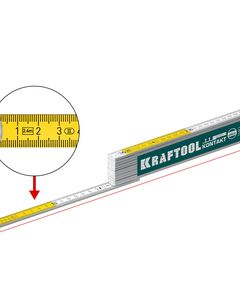 KRAFTOOL PRO-90 Kontakt, 2.4 м, профессиональный складной деревянный метр (34729) ― KRAFTOOL SHOP