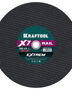 KRAFTOOL X7-EXTREM RAIL 400x4.0 / 25.4 мм по Ж/Д рельсам отрезной диск для бензореза (36258-400-4.0) ― KRAFTOOL SHOP