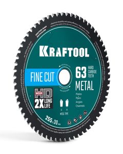 KRAFTOOL Metal Cut 255 х 30 мм, 63Т, диск пильный по металлу и стали (36954-255-30-63) ― KRAFTOOL SHOP