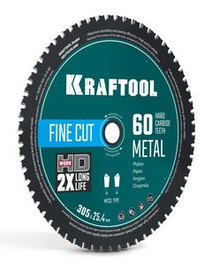 KRAFTOOL Metal Cut 305 х 25.4 мм, 60Т, диск пильный по металлу и стали (36954-305-25.4-60) ― KRAFTOOL SHOP