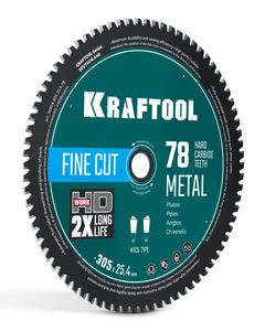 KRAFTOOL Metal Cut 305 х 25.4 мм, 78Т, диск пильный по металлу и стали (36954-305-25.4-78) ― KRAFTOOL SHOP