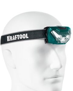 KRAFTOOL KH-3, 500 лм, 5 режимов, налобный фонарь, 3ААА (56456) ― KRAFTOOL SHOP