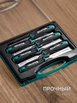 KRAFTOOL GRAND-6 набор стамесок-долот с двухкомпонентной рукояткой, 6 шт