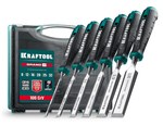KRAFTOOL GRAND-6 набор стамесок-долот с двухкомпонентной рукояткой, 6 шт