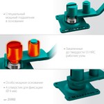 KRAFTOOL 10 E, острый гиб, на подшипнике, ручной станок для гибки арматуры (23302)
