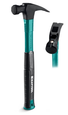 Молоток-гвоздодёр Fiberglass, 560 г, c фиберглассовой рукояткой KRAFTOOL 20265-56_z01 ― KRAFTOOL SHOP