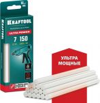 Стержни клеевые 16 шт., 65 г, 7 x 150 мм (7-8 мм), прозрачные, ультрамощные KRAFTOOL 06837-16